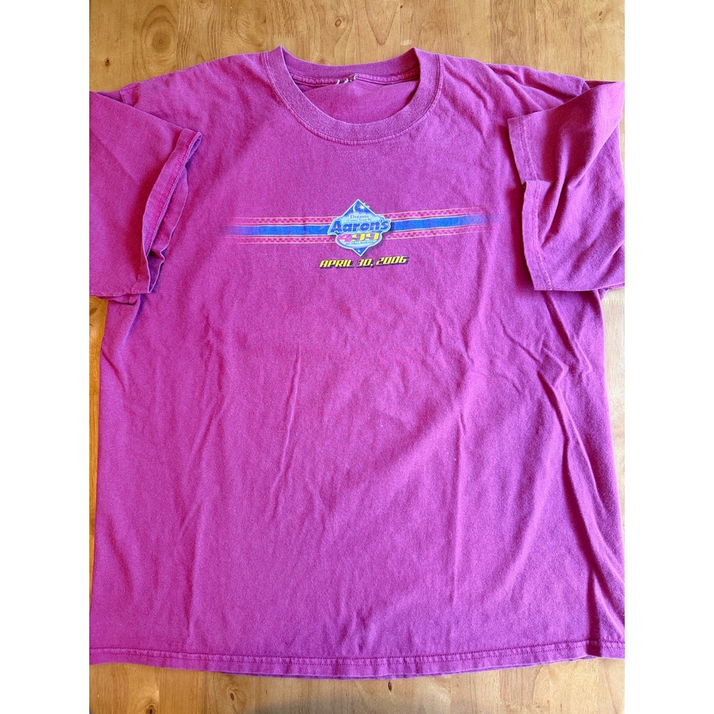 Vintage 2006 NASCAR Aaron's 499 Talladega 33 Heat T-Shirt Red Mens L 633